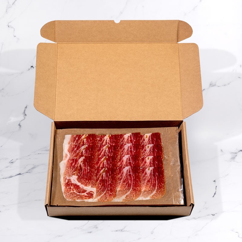 Kopie von Iberischer Vorderschinken 50 % – 5 x 100 g – traditioneller Schnitt | Geschnittener Iberischer Schinken