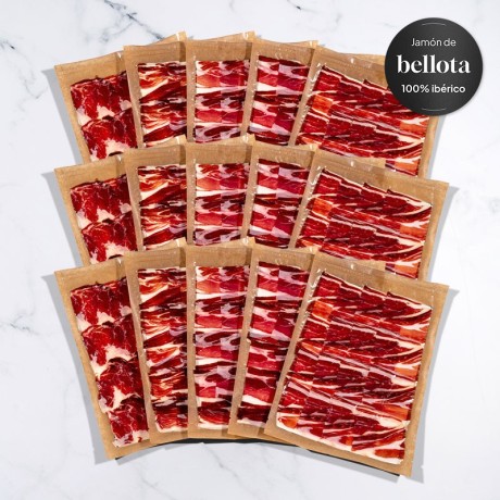 Épaule 100% Palette Ibérique - 15x90g - Coupe Traditionnelle | Épaule Palette Ibérique tranchée