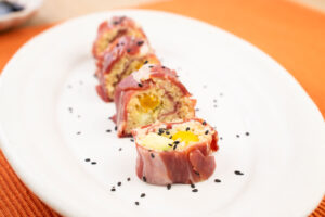 makis jamon iberico y quinoa