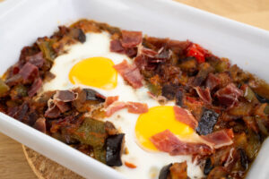 huevos horno paleta iberica bellota